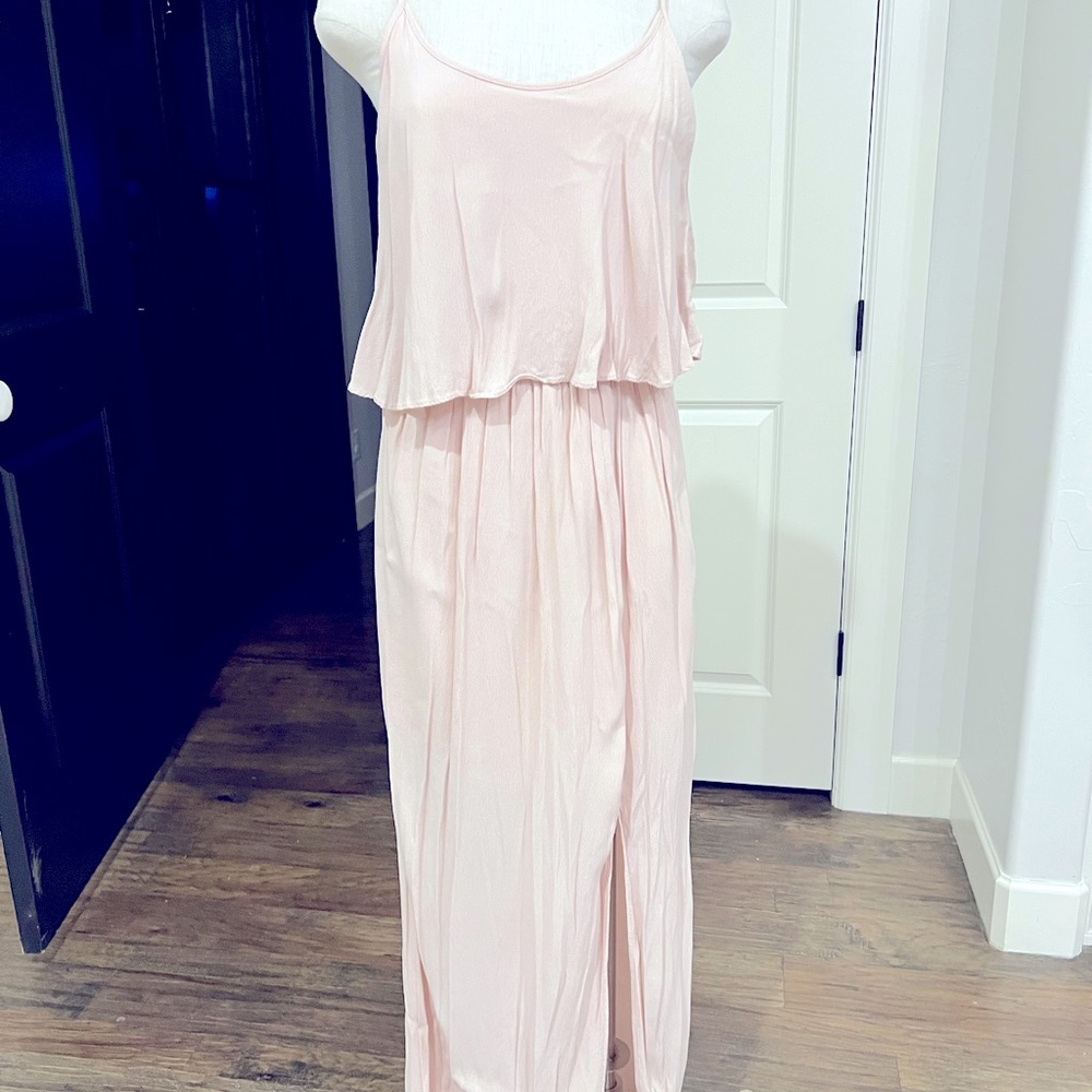 Blush pink maxi dress (Size Small)